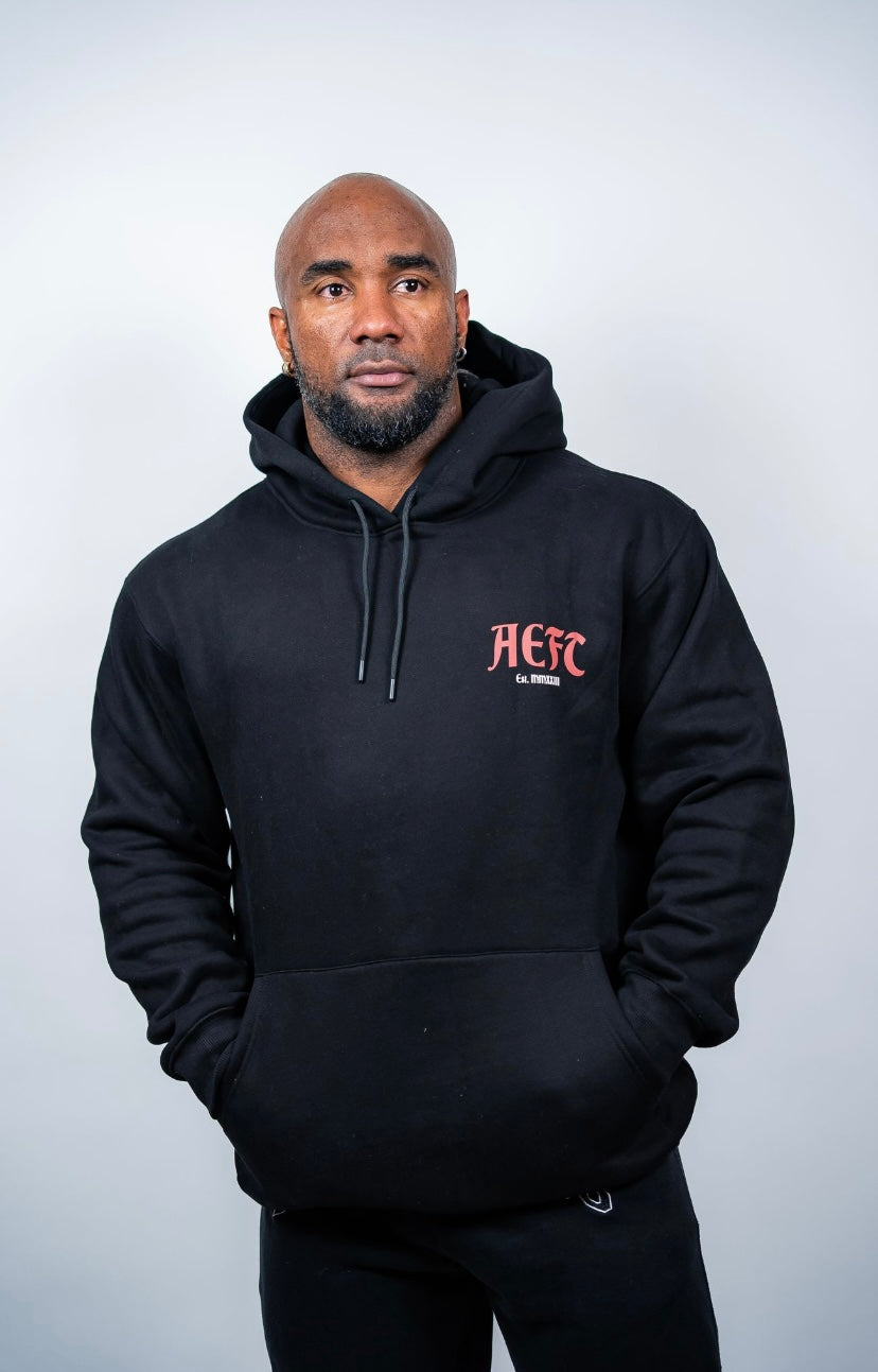 WARRIOR MENTALITY HOODIE - BLACK