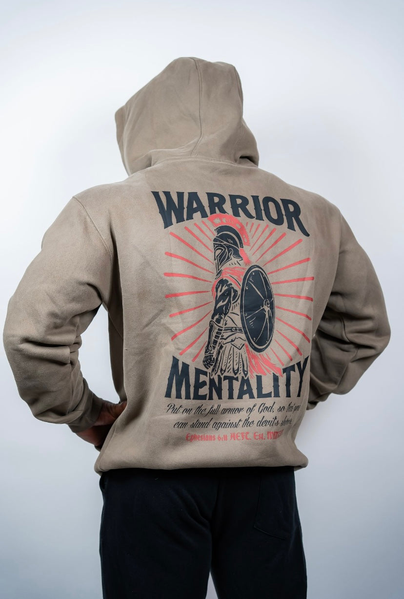 WARRIOR MENTALITY HOODIE - OAK