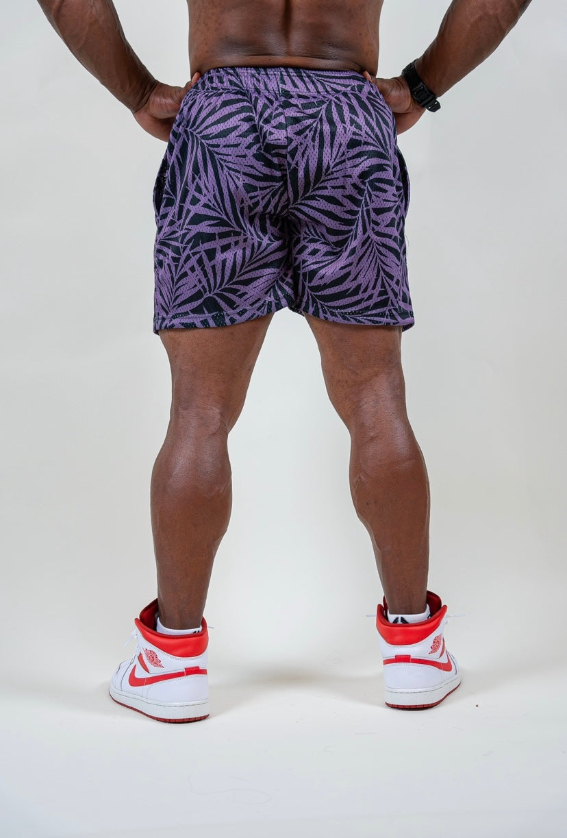 AEFT MESH SHORTS - TROPICAL PURPLE