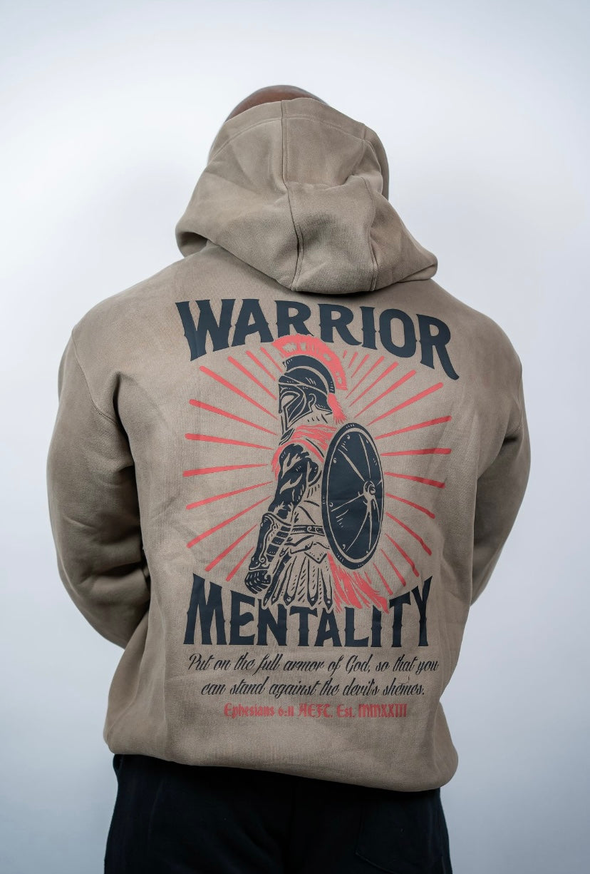 WARRIOR MENTALITY HOODIE - OAK