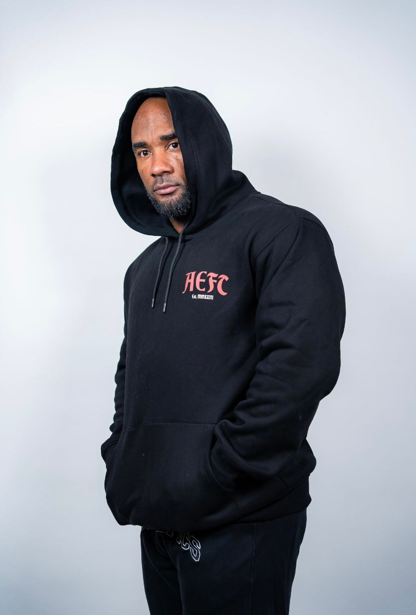 WARRIOR MENTALITY HOODIE - BLACK