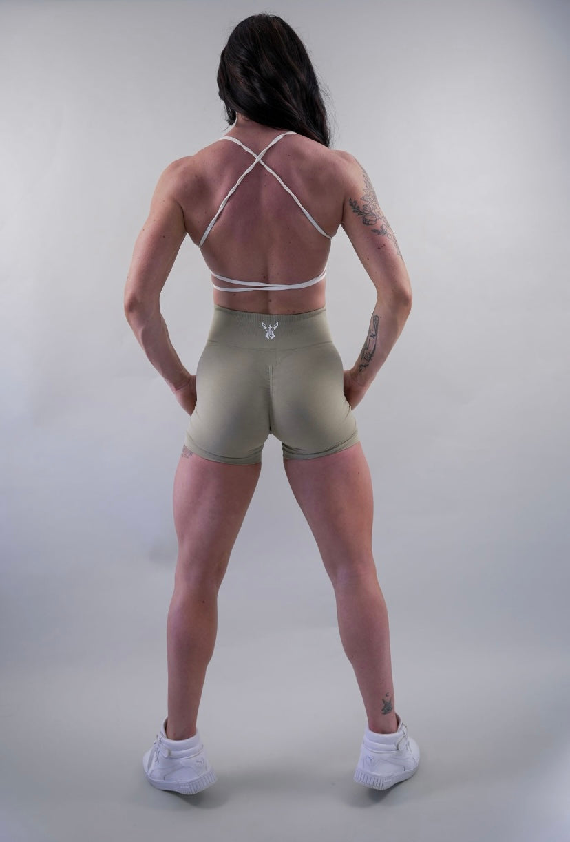 DELUXE SEAMLESS SHORT - BEIGE