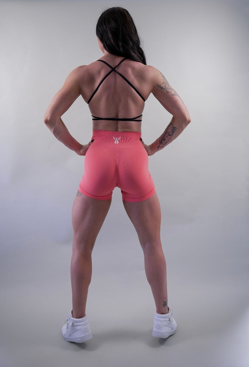 DELUXE SEAMLESS SHORT - SALMON PINK