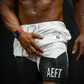 ATHLETIC COMPRESSION SHORTS - WHITE CANVAS CAMO